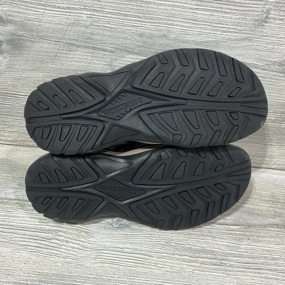 Mens Rockport Green Byron Bungee Outdoor Slide Sandals Shoes Adjustable Size 12M